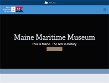 Tablet Screenshot of mainemaritimemuseum.org